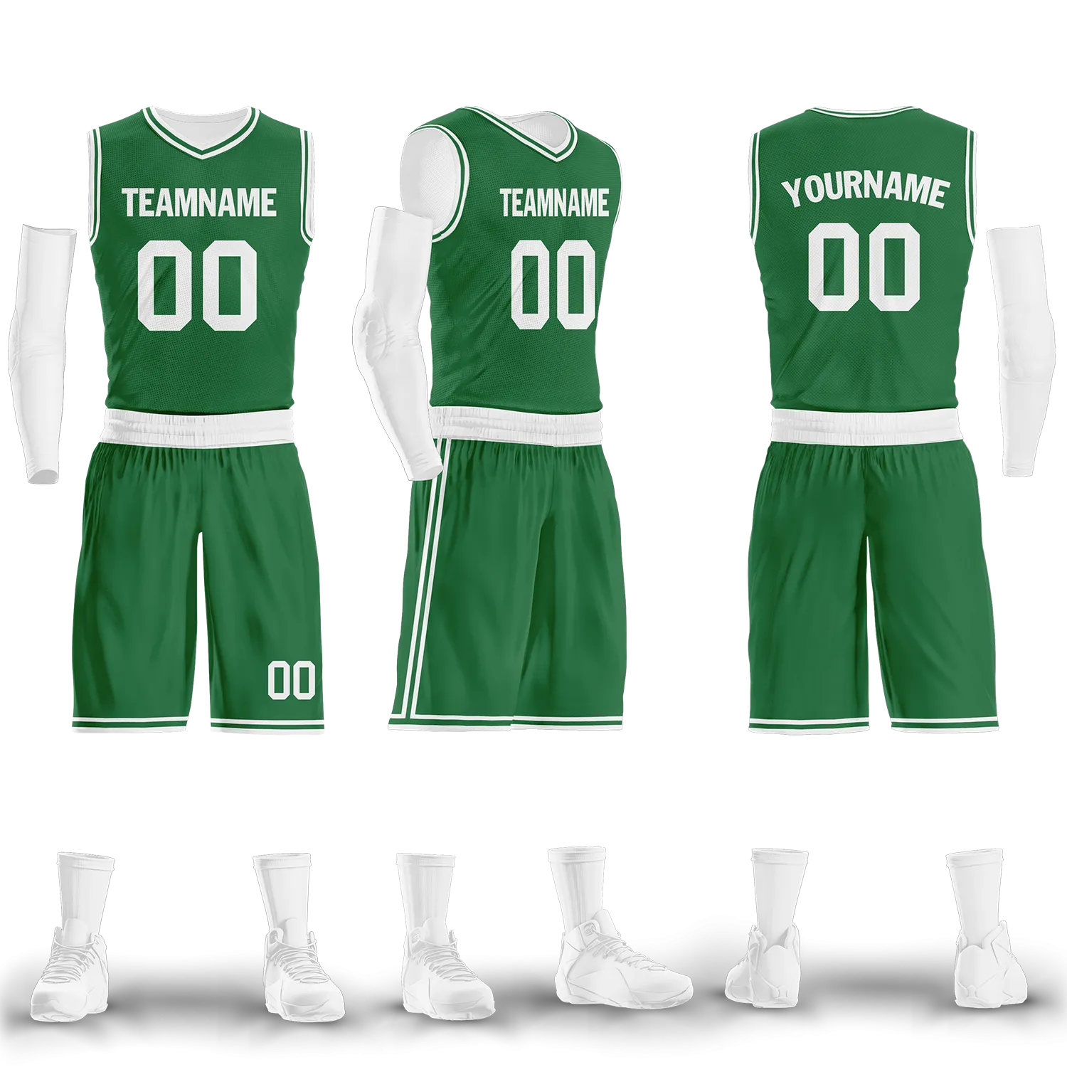 Custom Green Classic Style Sports Uniform Basketball Jersey BBJ01-bd0a700a