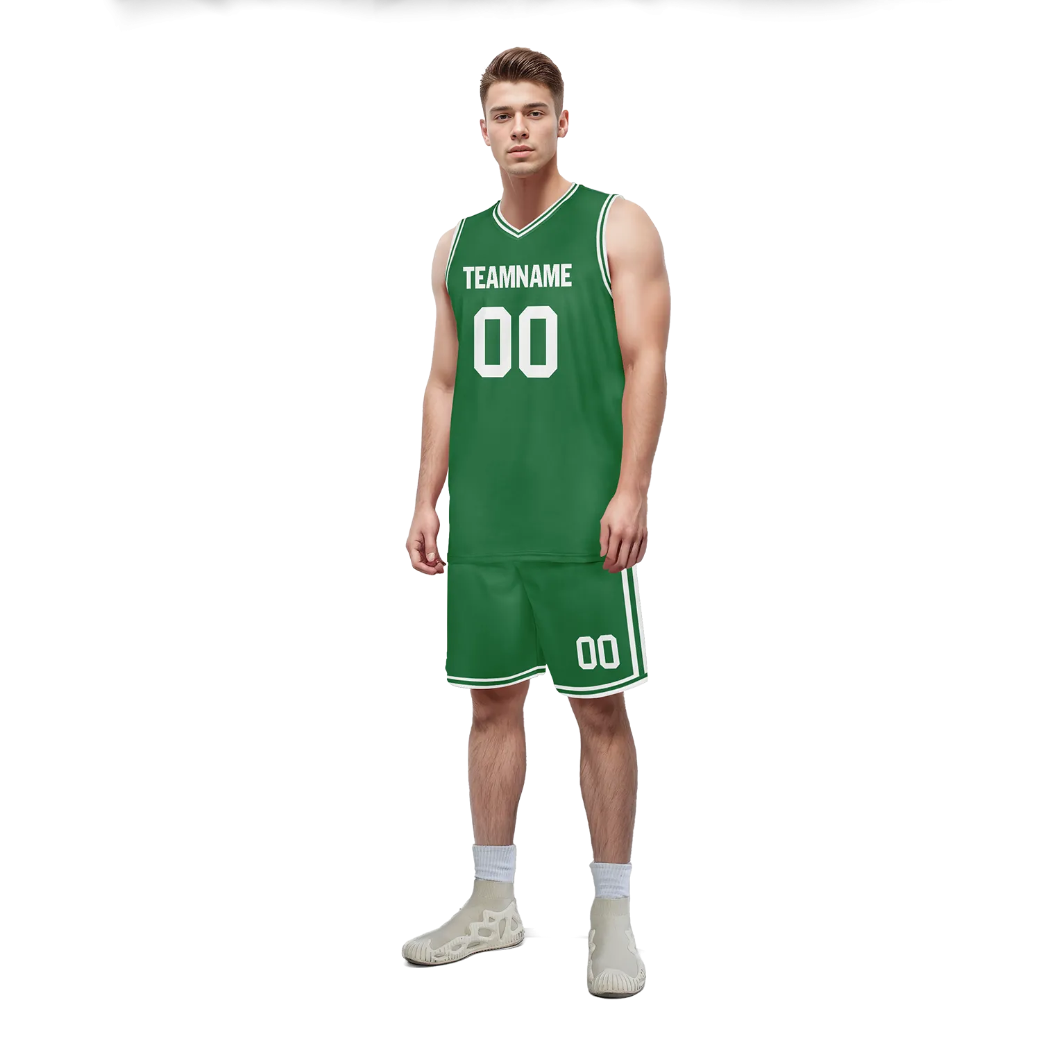 Custom Green Classic Style Sports Uniform Basketball Jersey BBJ01-bd0a700a
