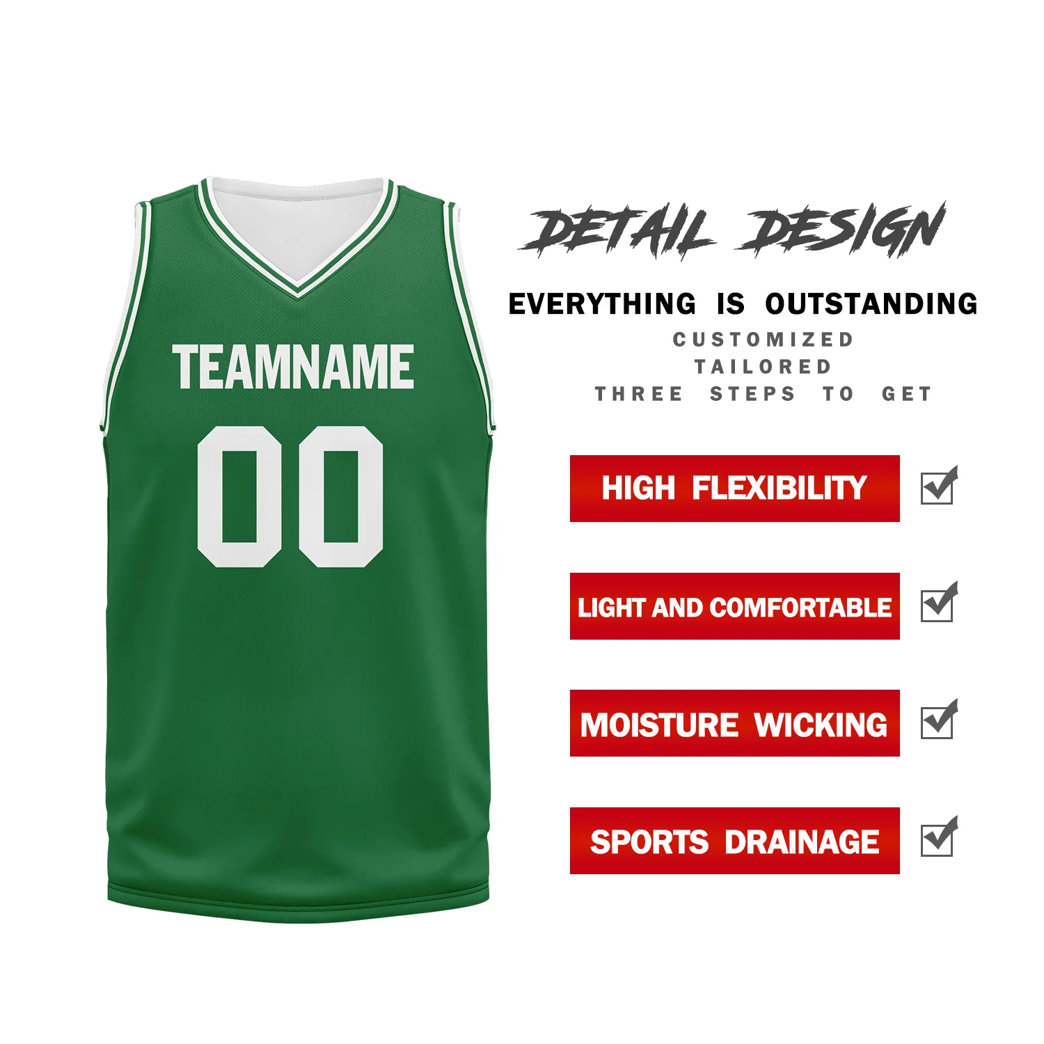Custom Green Classic Style Sports Uniform Basketball Jersey BBJ01-bd0a700a