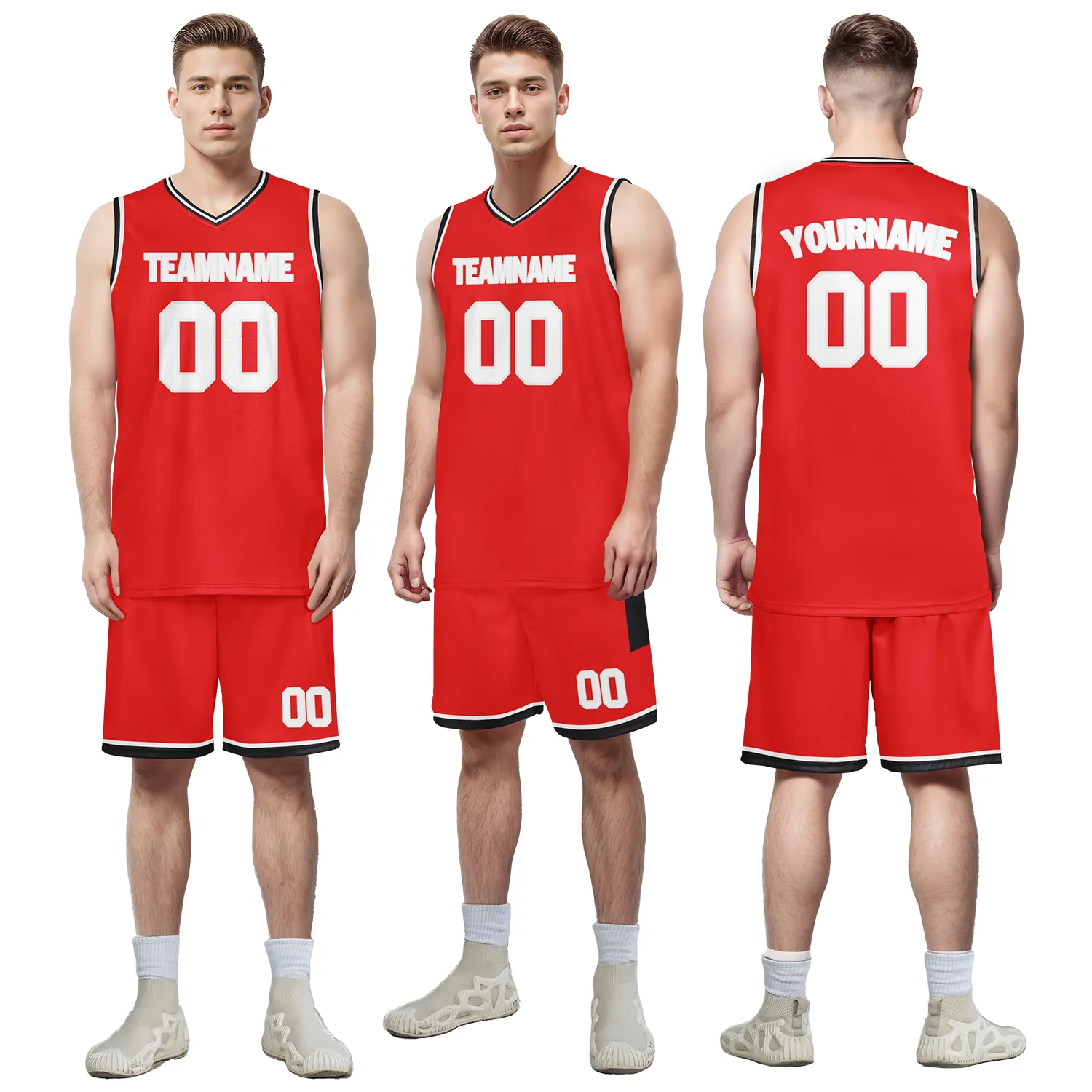 Custom Red Classic Style Sports Uniform Basketball Jersey BBJ01-bd0a70be