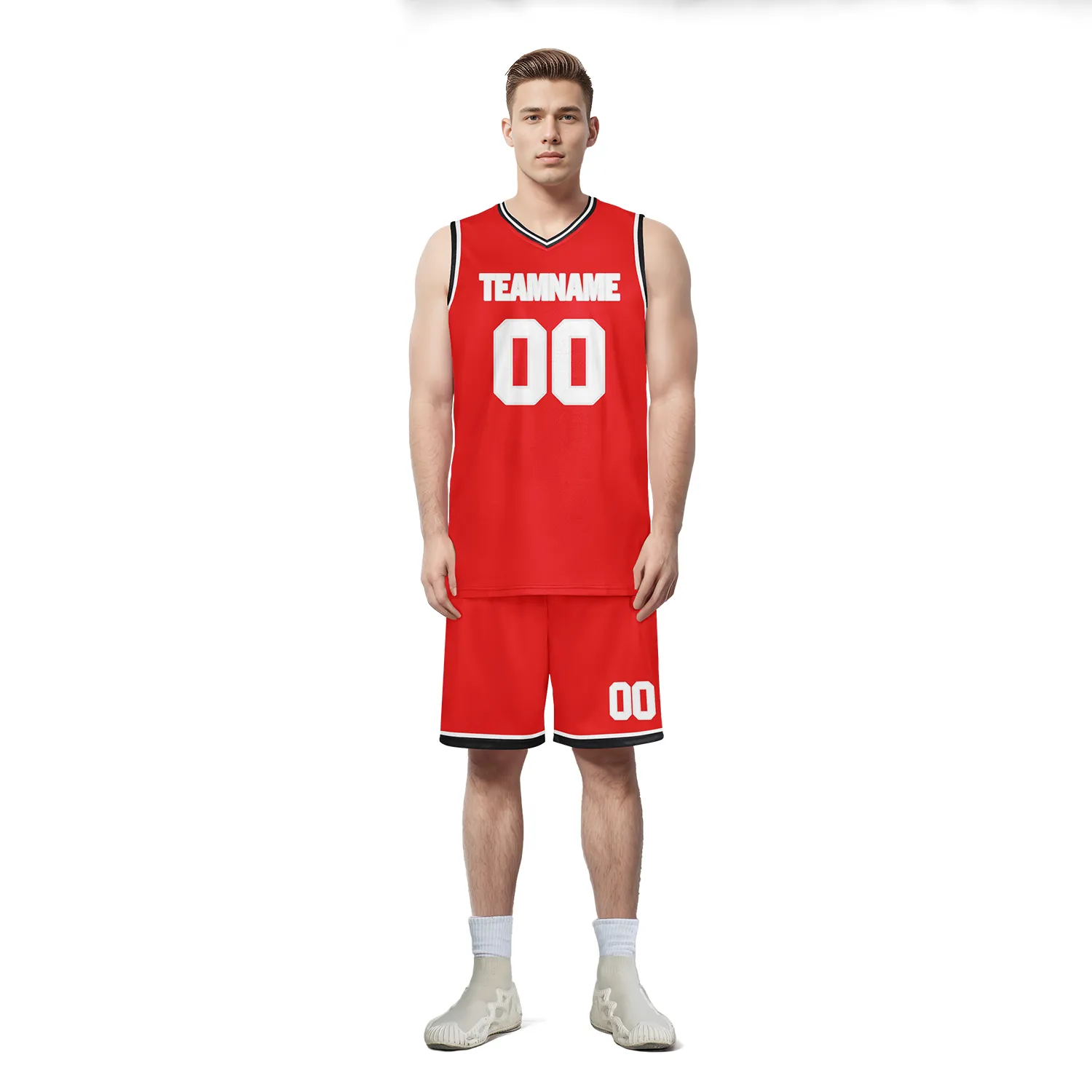 Custom Red Classic Style Sports Uniform Basketball Jersey BBJ01-bd0a70be