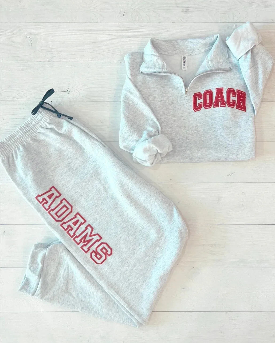 Customizable Gift for Cheerleading Coach Embossed Matching Set