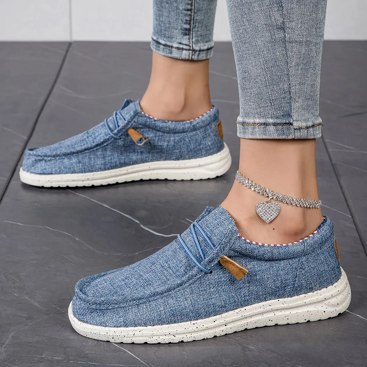 Dames zomer loafer-light slip-on schoenen met zachte zool