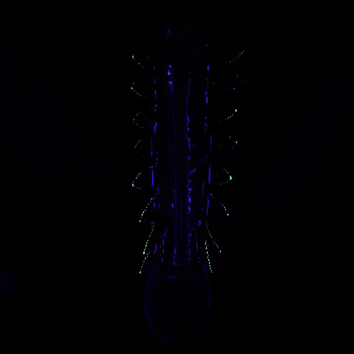DAMNED-318  Lime Green Hologram Vegan Leather