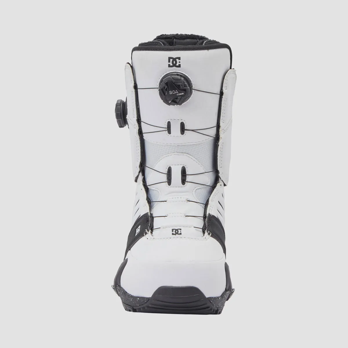DC Judge BOA Step On Snowboard Boots White/Black Print