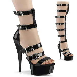 DELIGHT-600-46  Black Patent/Black