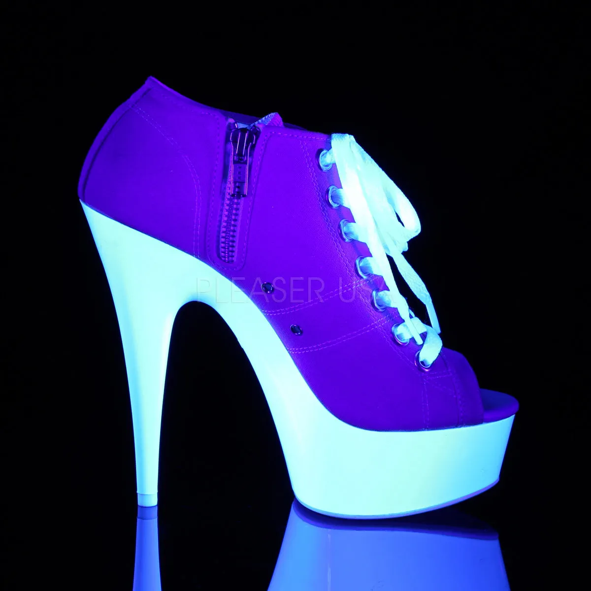 DELIGHT-600SK-01  Pink Canvas/Neon White