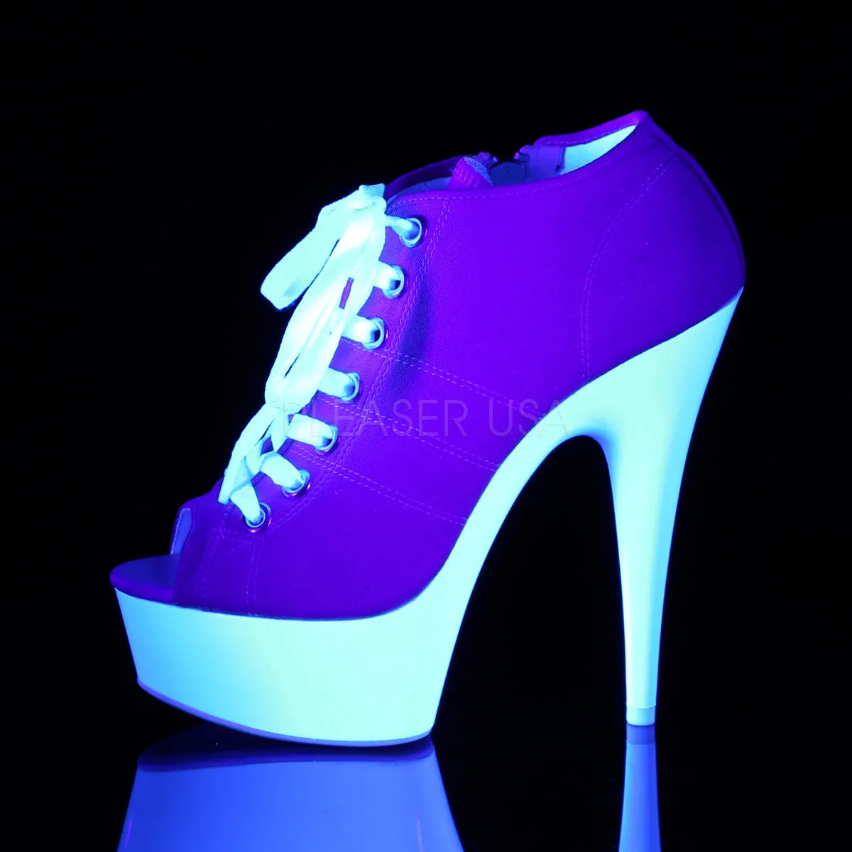 DELIGHT-600SK-01  Pink Canvas/Neon White
