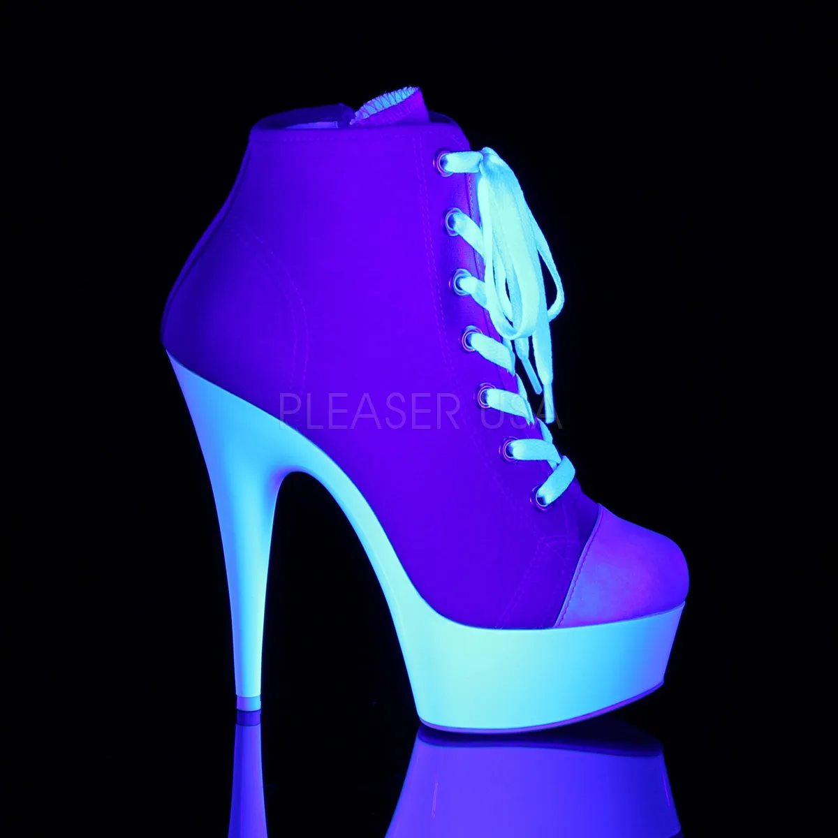 DELIGHT-600SK-02  Pink Canvas/Neon White