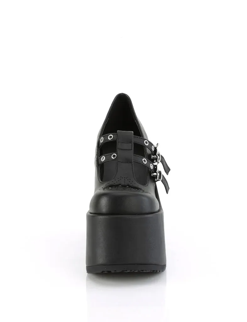 DEMONIA CAMEL-55 - BLACK VEGAN LEATHER ✰ PRE ORDER ✰