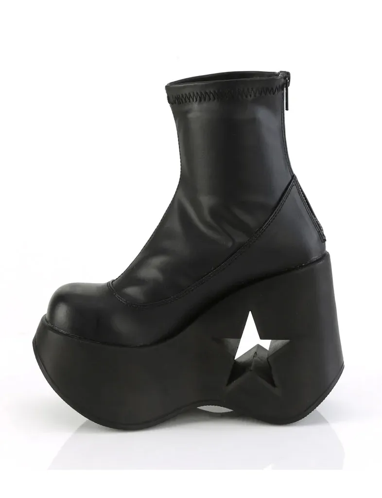 DEMONIA DYNAMITE-100 - BLACK VEGAN LEATHER ✰ PRE ORDER ✰