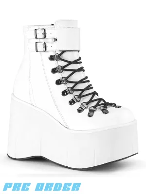 DEMONIA KERA-21 - WHITE VEGAN LEATHER ✰ PRE ORDER ✰