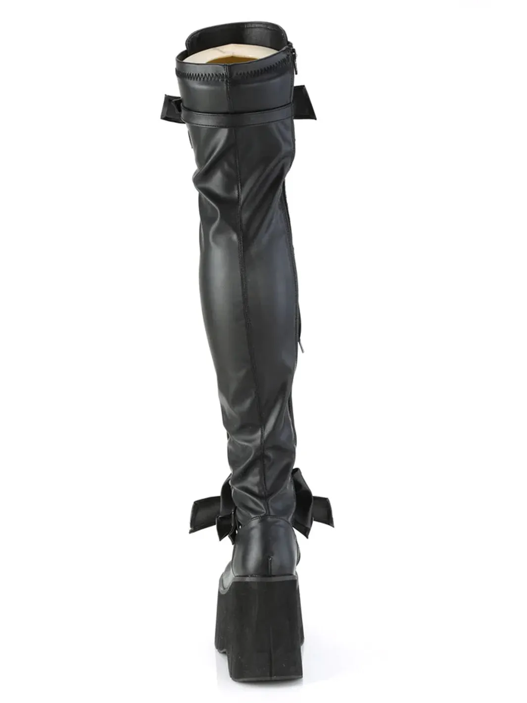 DEMONIA KERA 303 PLATFORM BOOTS - BLACK VEGAN LEATHER ✰ PRE ORDER ✰