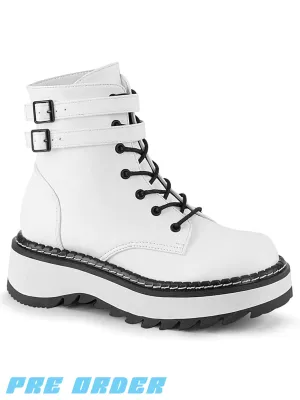 DEMONIA LILITH-152 - WHITE VEGAN LEATHER ✰ PRE ORDER ✰