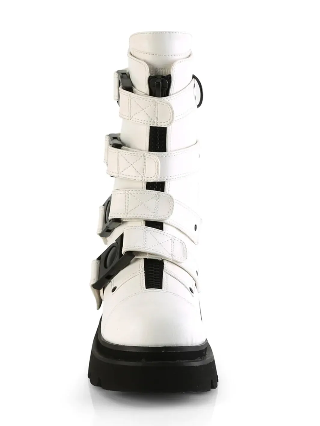 DEMONIA RENEGADE-55 - WHITE VEGAN LEATHER ✰ PRE ORDER ✰
