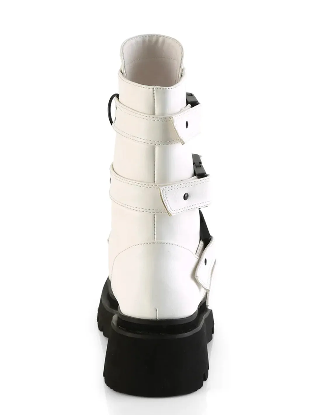 DEMONIA RENEGADE-55 - WHITE VEGAN LEATHER ✰ PRE ORDER ✰