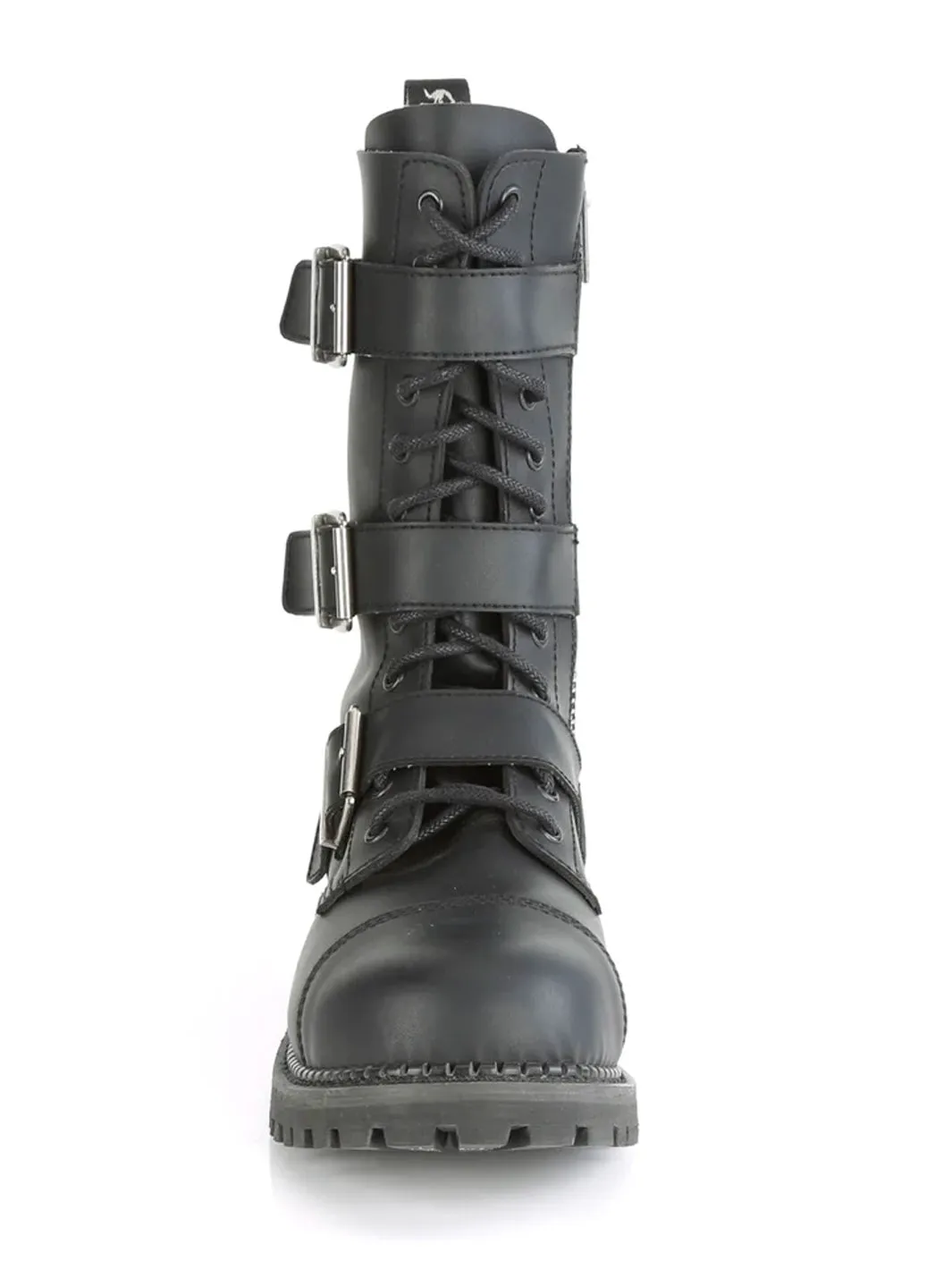 DEMONIA RIOT-12BK - BLACK VEGAN LEATHER ✰ PRE ORDER ✰