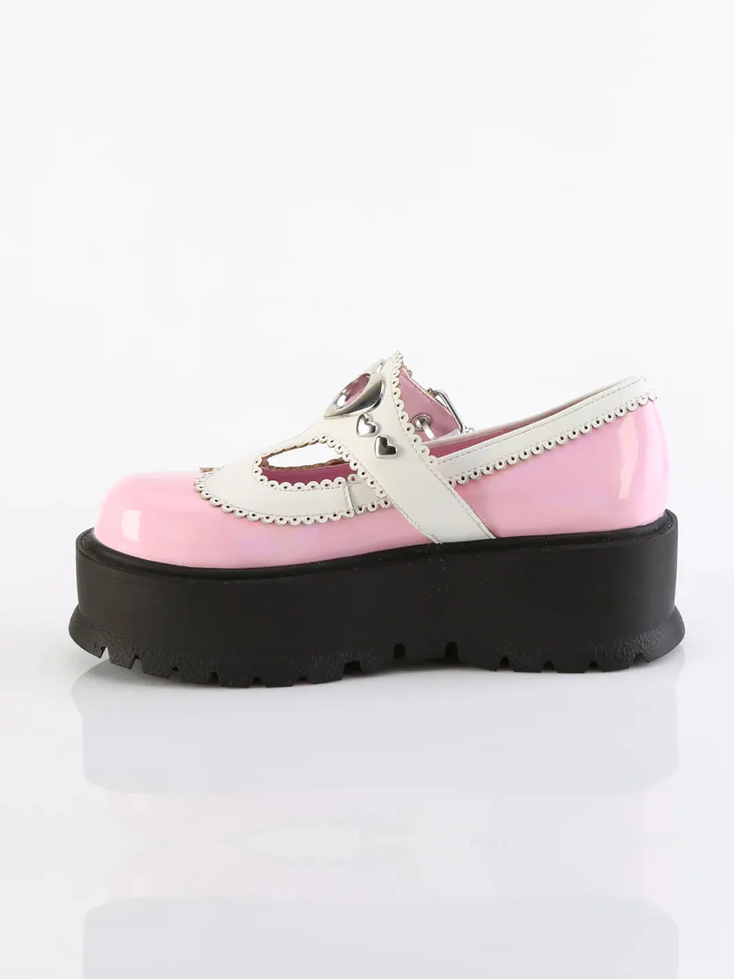 DEMONIA SLACKER-23 - PINK & WHITE ✰ PRE ORDER ✰