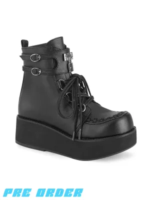 DEMONIA SPRITE-70 - BLACK VEGAN LEATHER ✰ PRE ORDER ✰