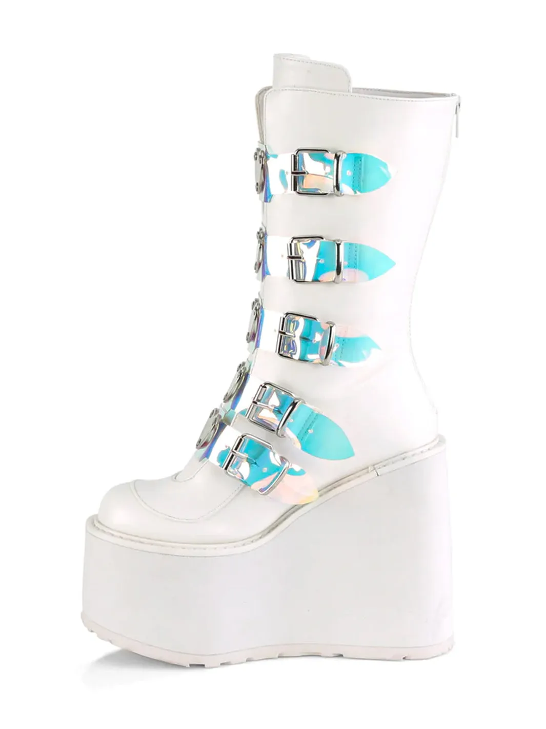 DEMONIA SWING-230 - WHITE VEGAN LEATHER ✰ PRE ORDER ✰