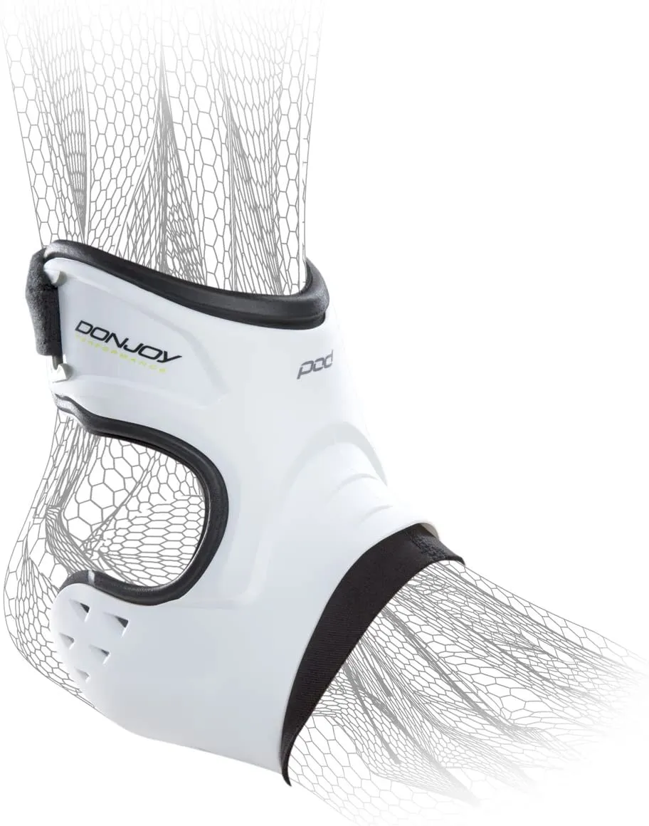 DonJoy Performance POD Ankle Brace, Best Support for Stability, Ankle Sprain, Roll, Strains for Football, Soccer, Basketball, Lacrosse, Volleyball
