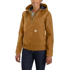 Duck active jacket Carhartt Brown Washed Women J130 - 104053