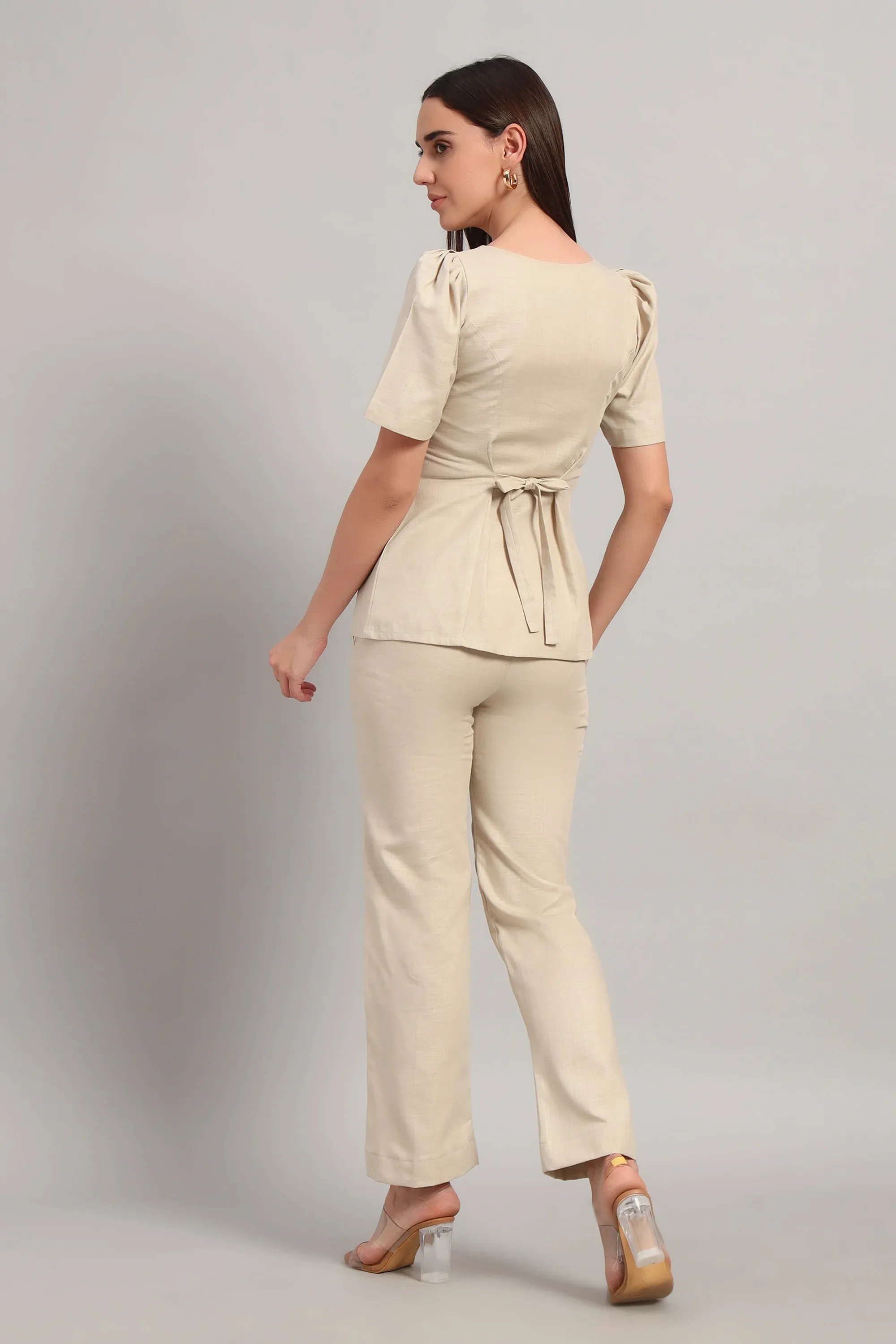 Ease Mode Co-ord, Beige