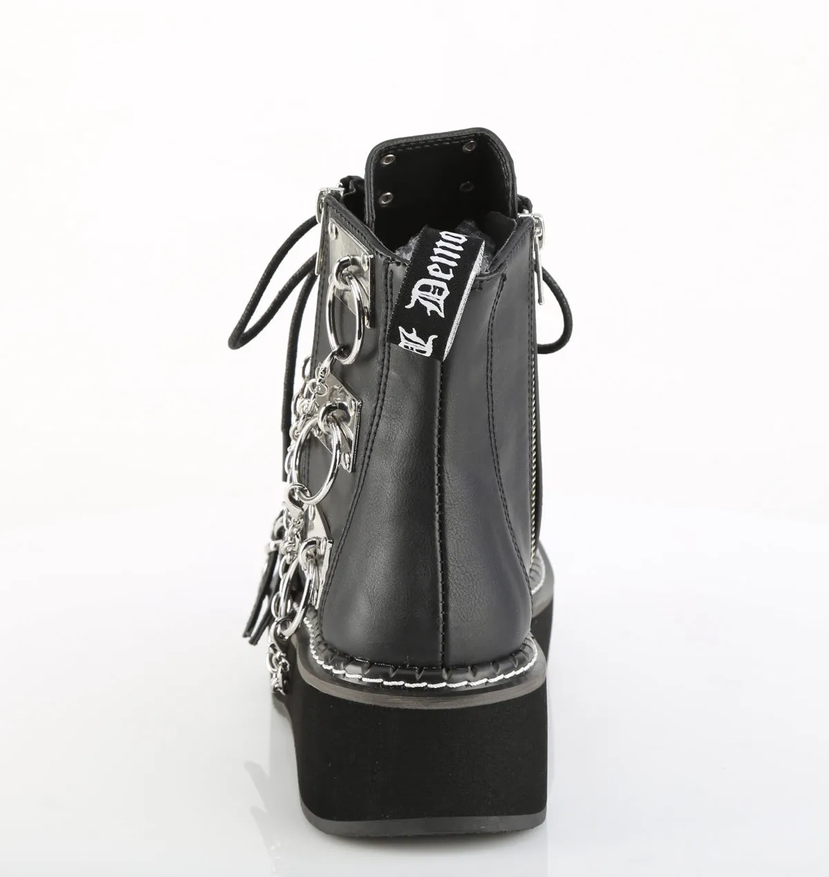 EMILY-57  Black Vegan Leather