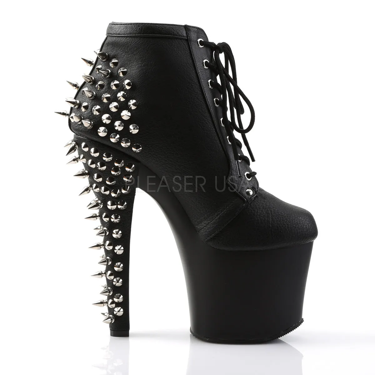 FEARLESS-700-28  Black Faux Leather/Black Matte
