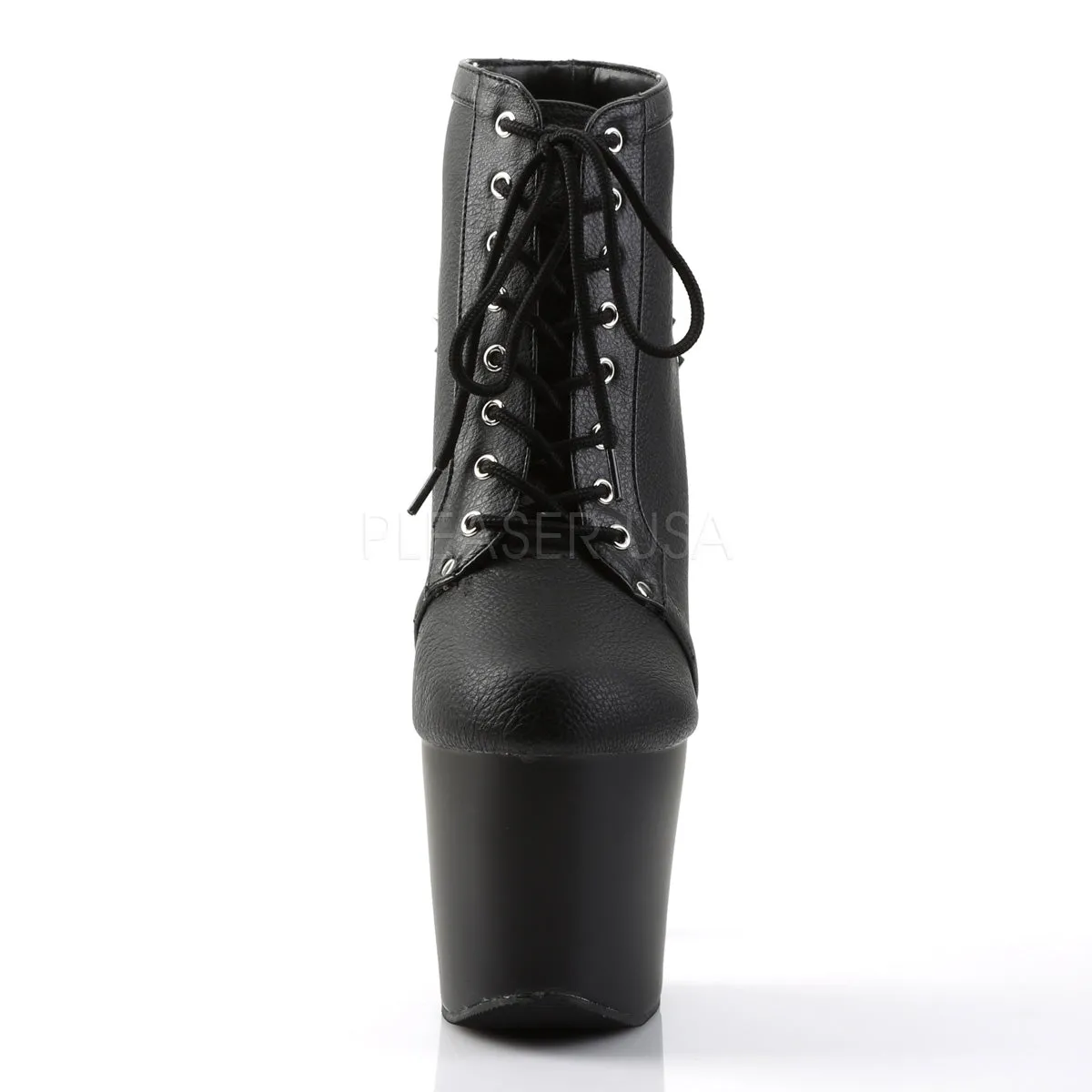 FEARLESS-700-28  Black Faux Leather/Black Matte
