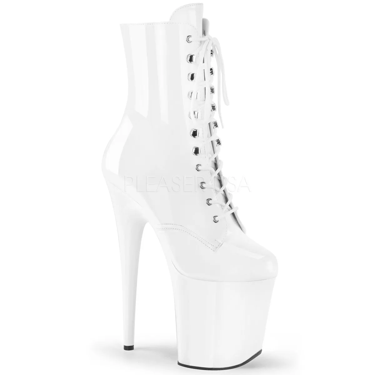 FLAMINGO-1020  White Patent/White
