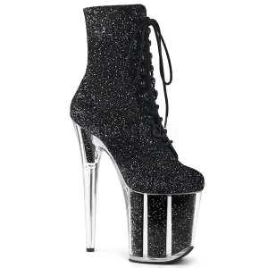 FLAMINGO-1020G  Black Glitter/Black Glitter