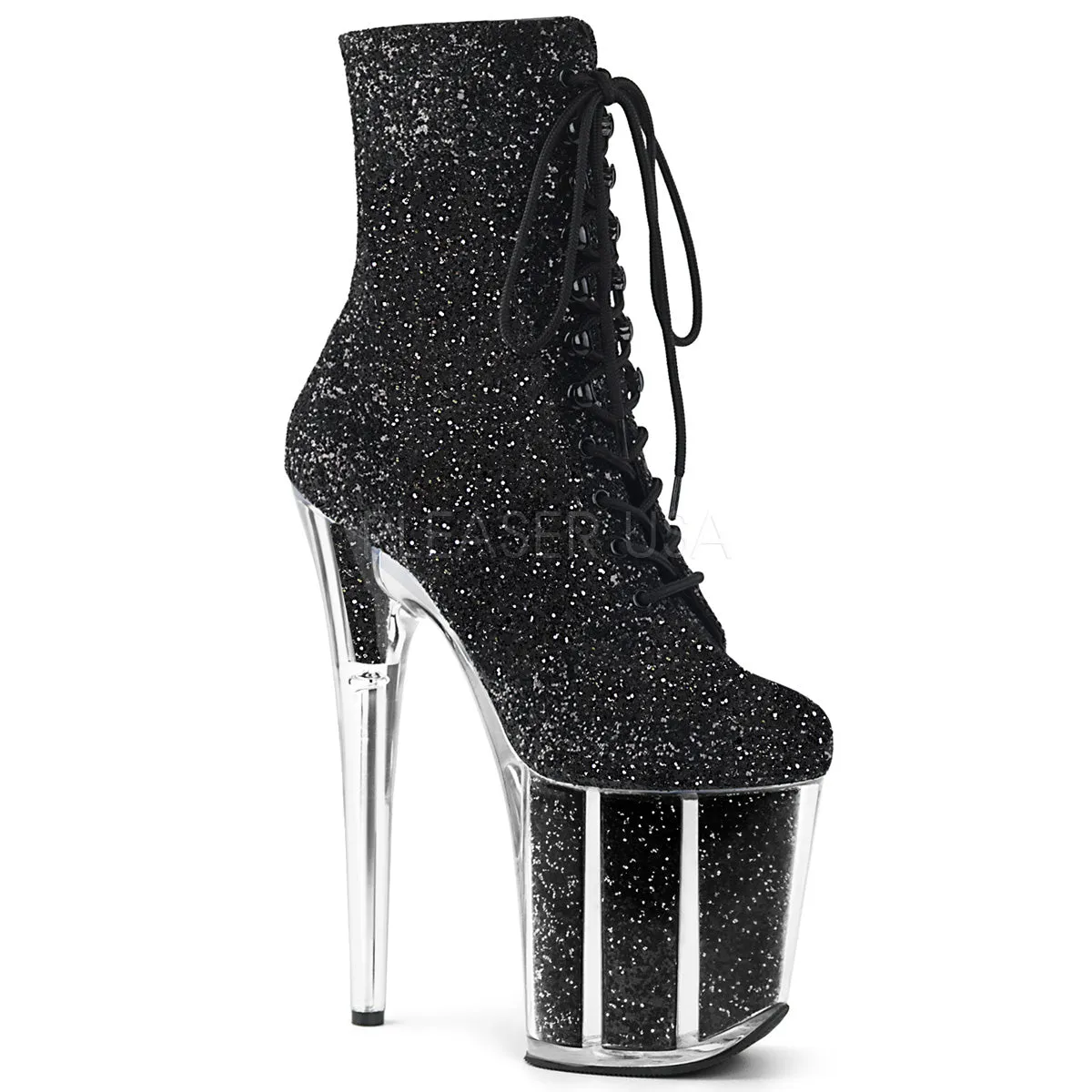 FLAMINGO-1020G  Black Glitter/Black Glitter