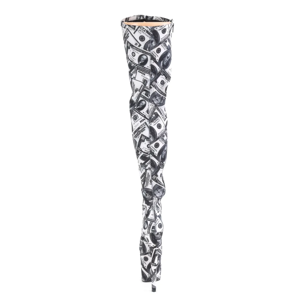 FLAMINGO-3000DP  White-Black Stretch Fabric/White-Black Fabric