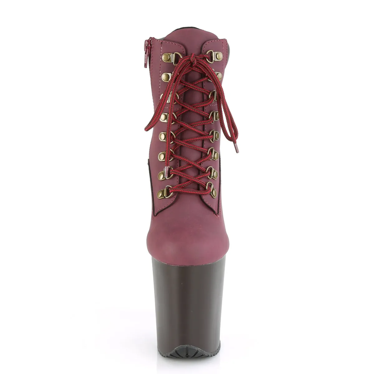 FLAMINGO-800TL-02  Burgundy Nubuck Faux Leather