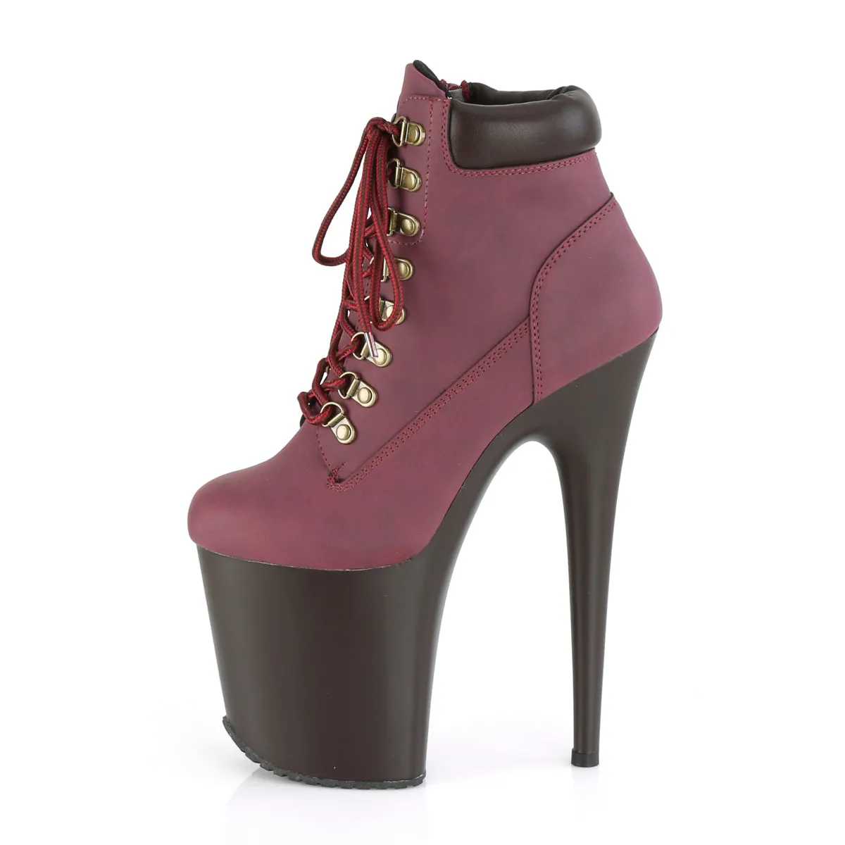 FLAMINGO-800TL-02  Burgundy Nubuck Faux Leather
