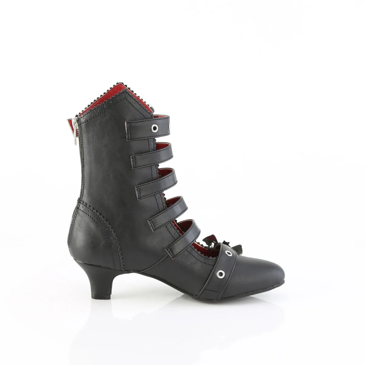 FLORA-1035  Black Vegan Leather