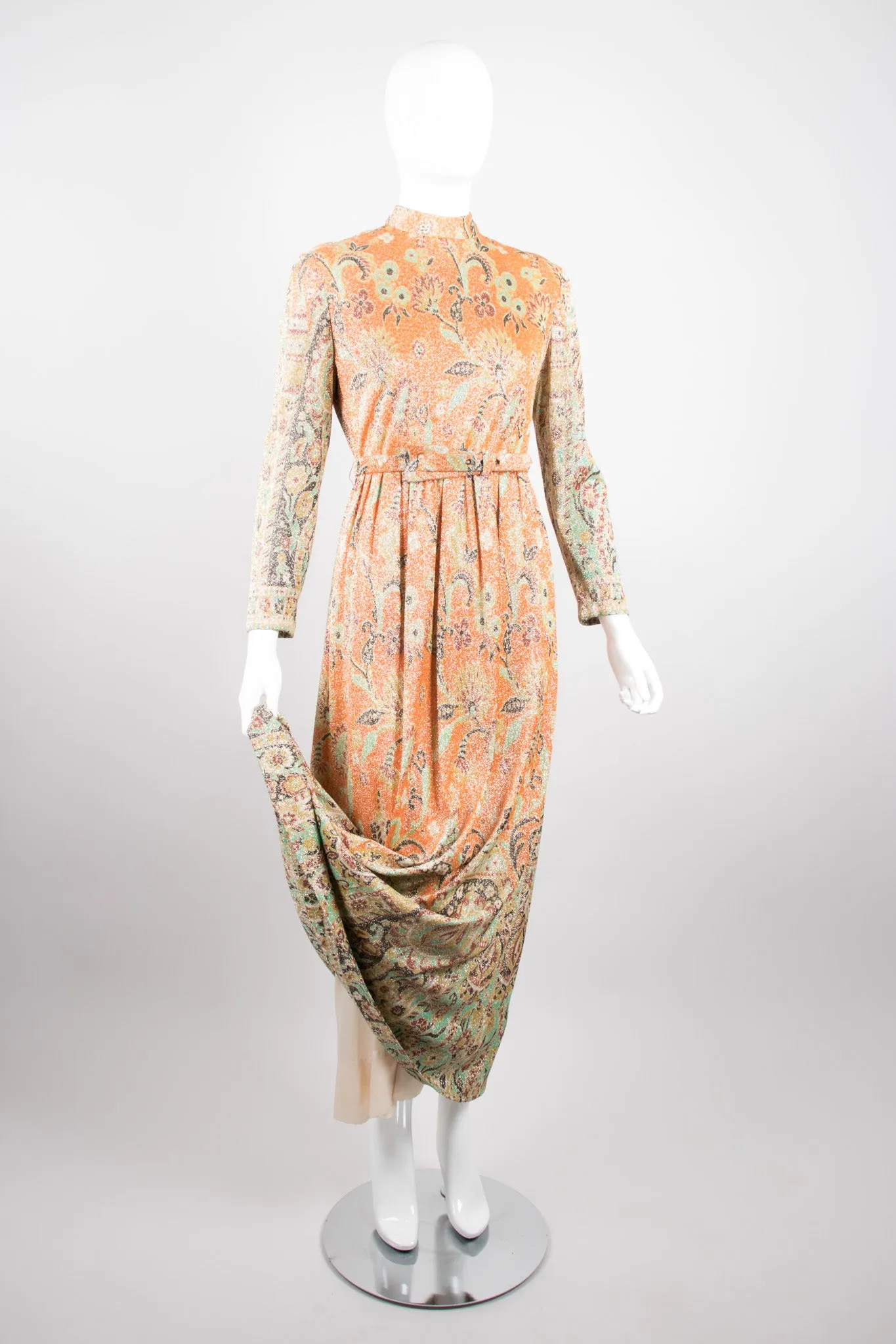 Floral Lurex Dress