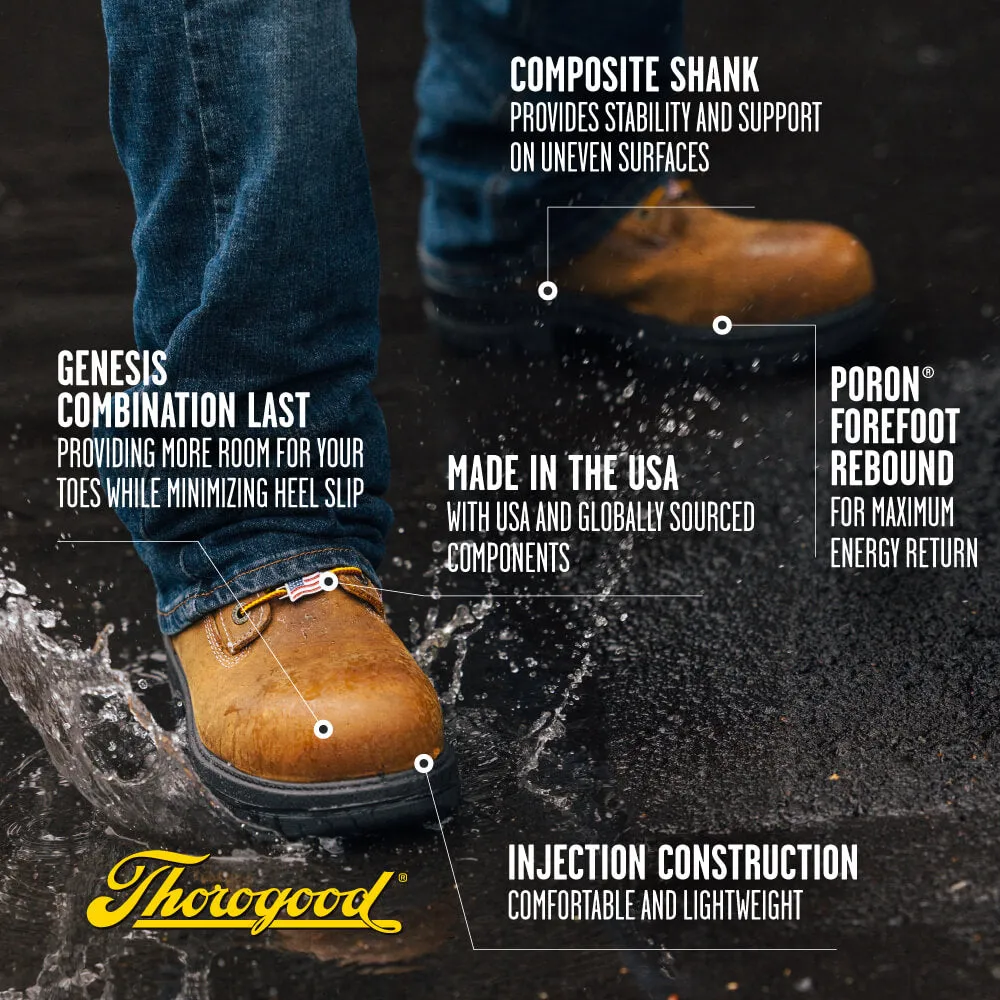 Genesis 8″ Chestnut – Nano Safety Toe - Insulated - 804-4259