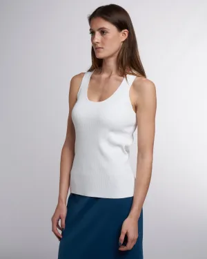 giselle tank sweater - white