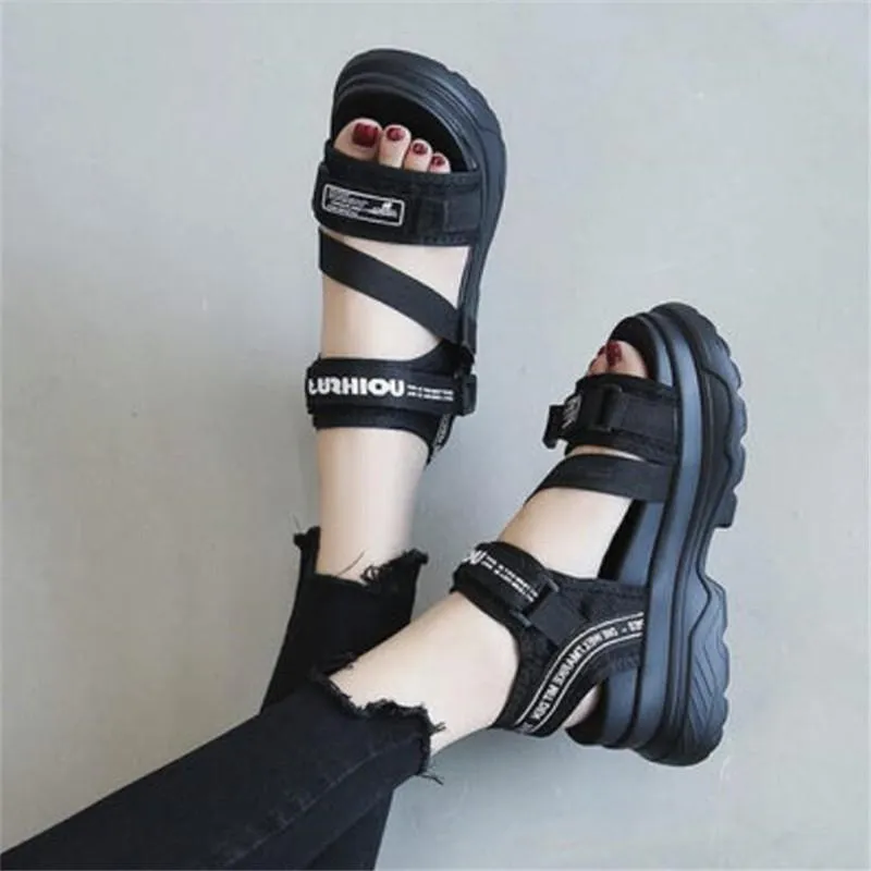 Gladiator Platform Women's Sandals  Fashion Women Chunky Beach Sandal