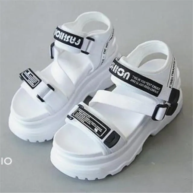 Gladiator Platform Women's Sandals  Fashion Women Chunky Beach Sandal