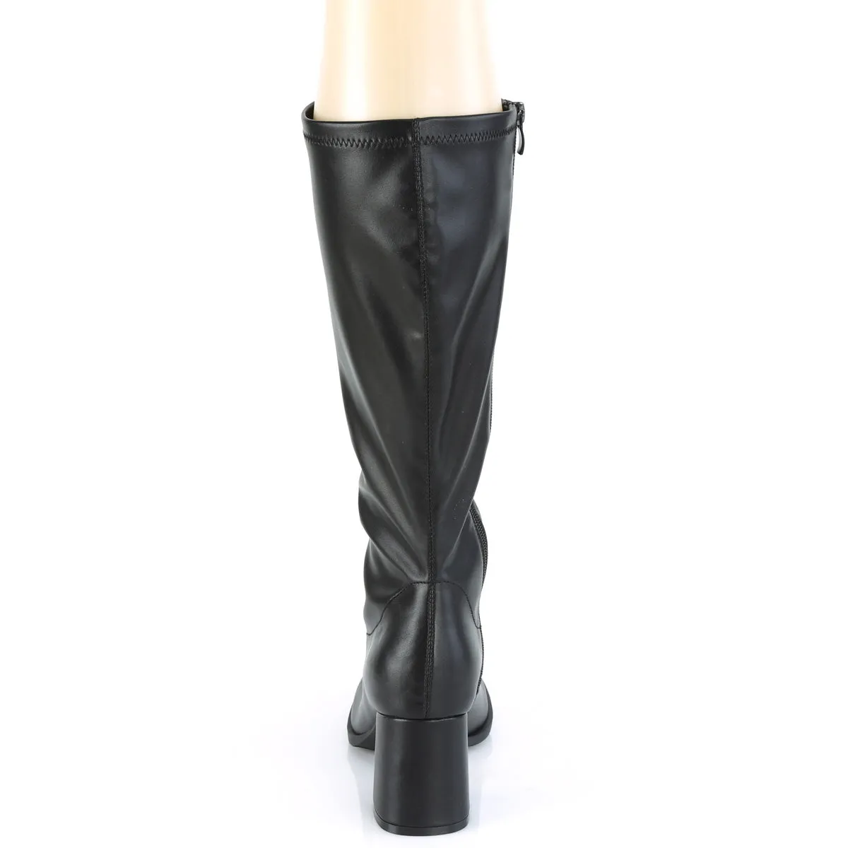 GOGO-300-2  Black Str. Faux Leather