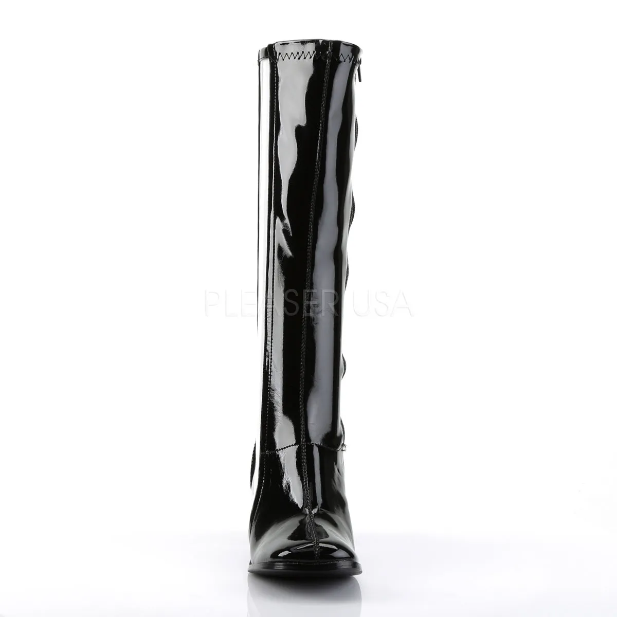 GOGO-303  Black Str Patent-Clear Tpu