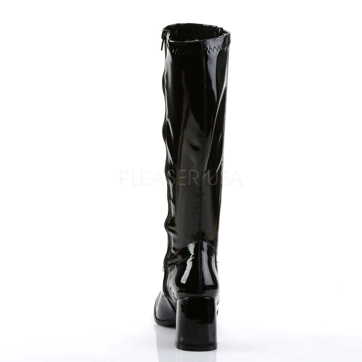 GOGO-303  Black Str Patent-Clear Tpu