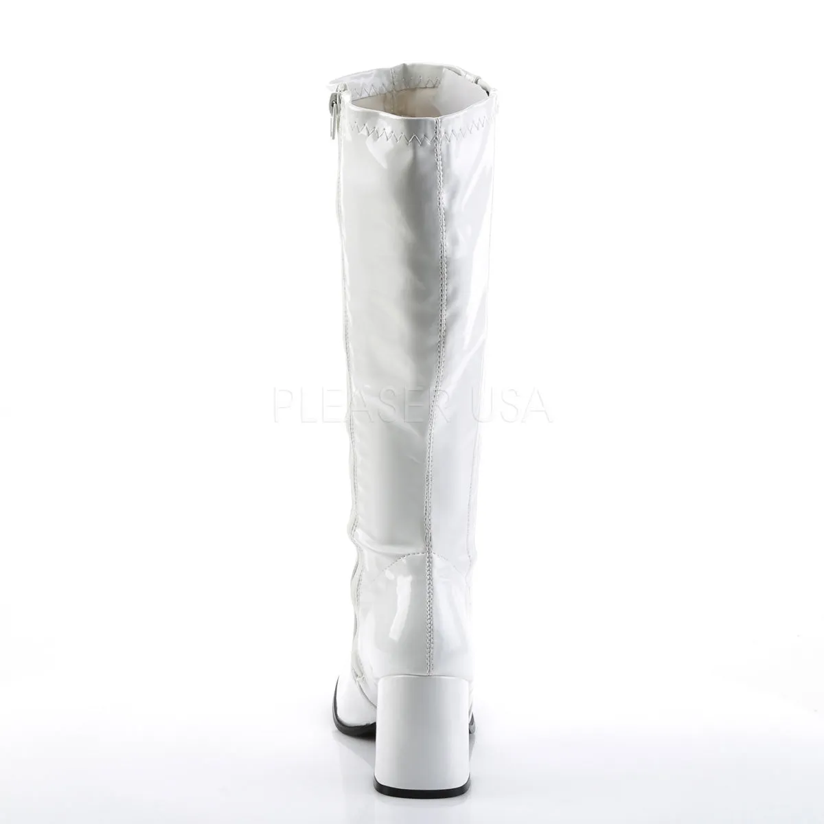 GOGO-303  White Str Patent-Clear Tpu