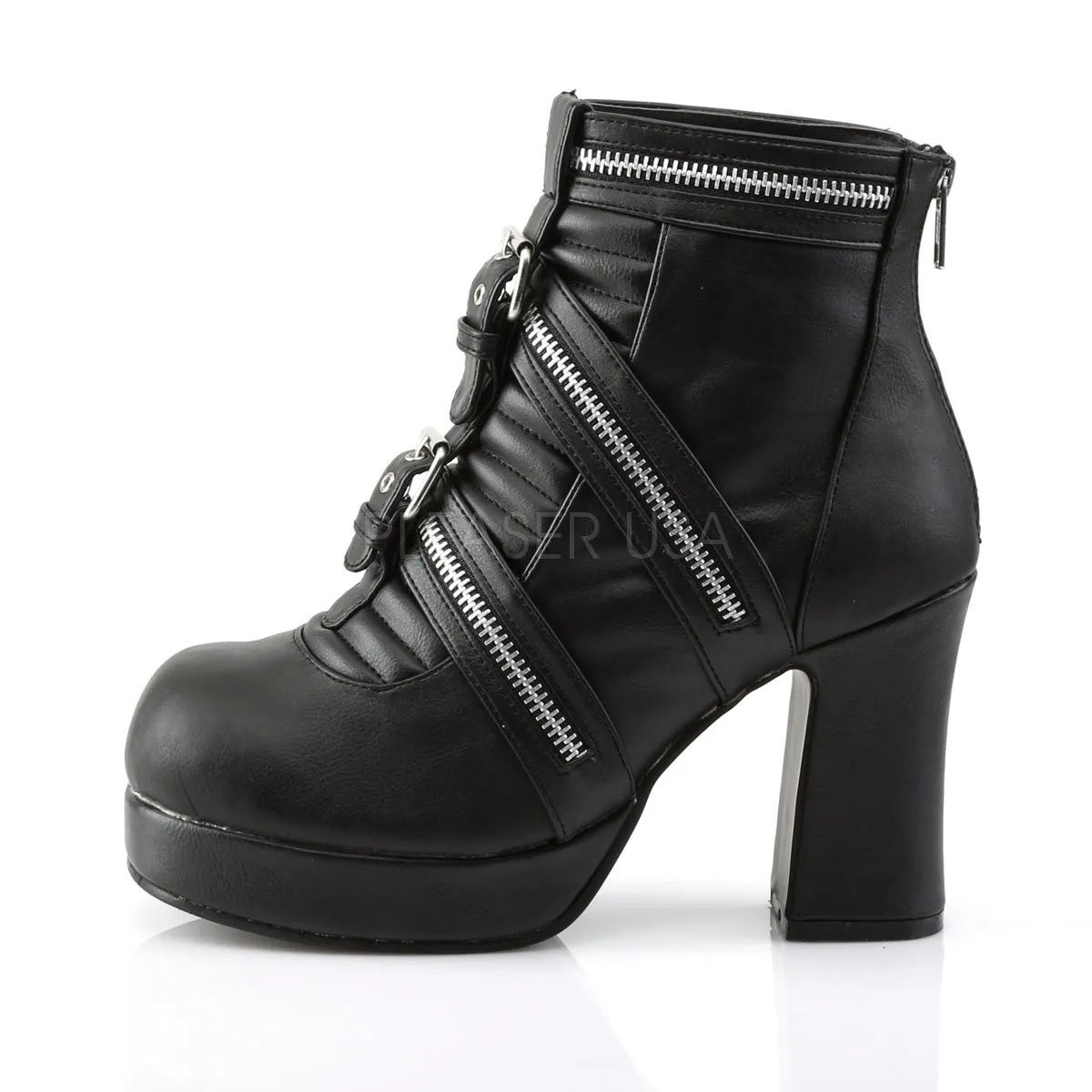 GOTHIKA-50  Black Vegan Leather