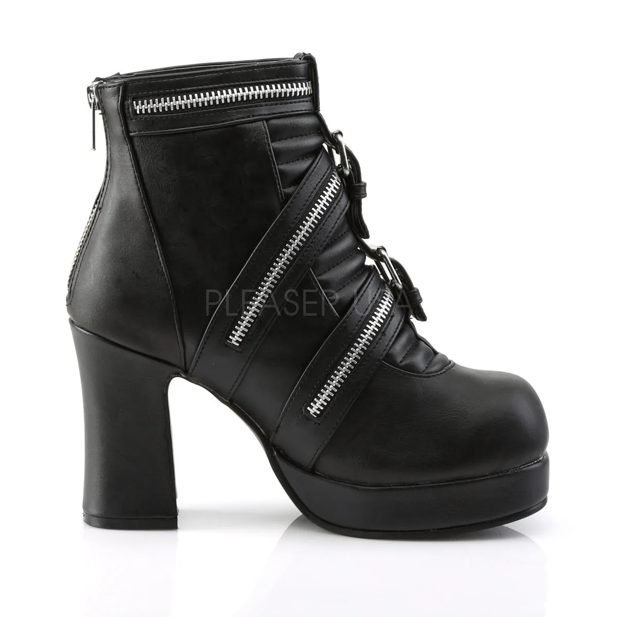 GOTHIKA-50  Black Vegan Leather