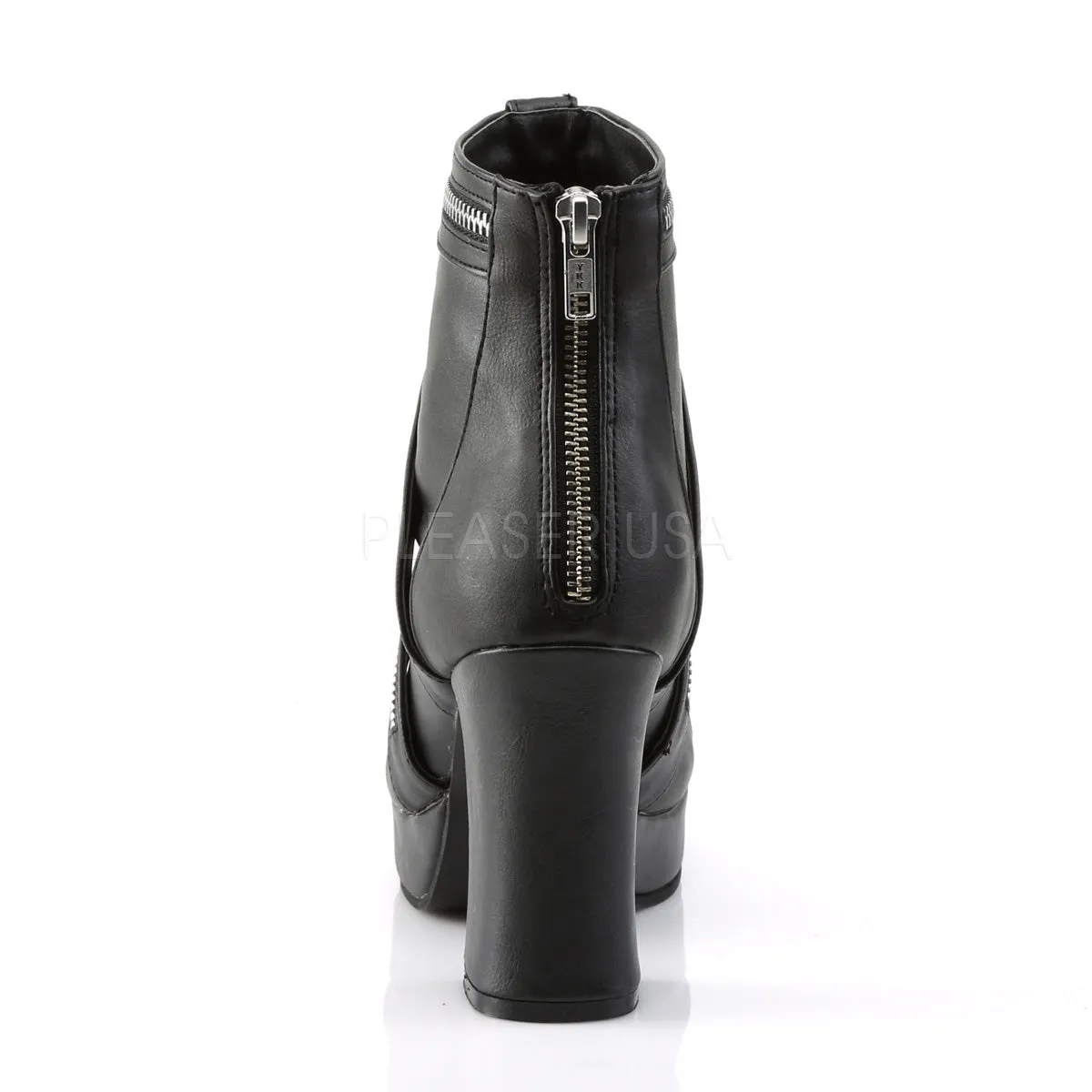 GOTHIKA-50  Black Vegan Leather