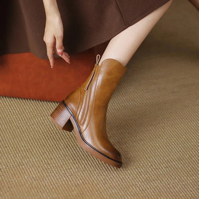 Grazia | Vegan Leather Ankle Boots